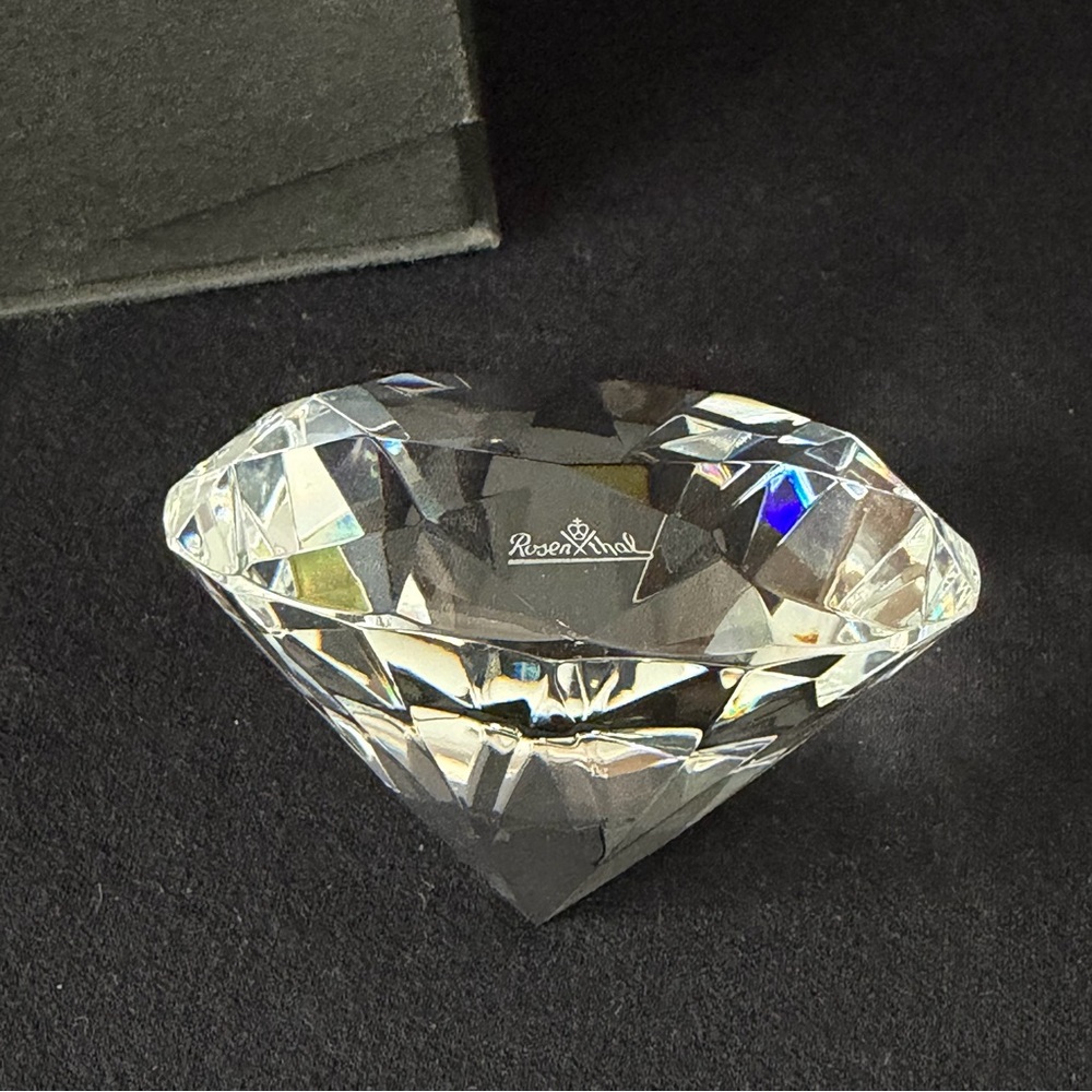 Rosenthal - Diamond Shape Crystal Paper Weight